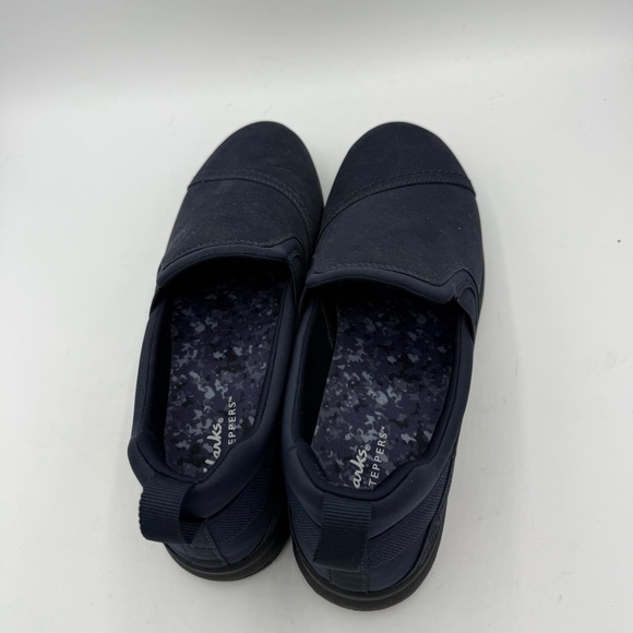 Clarks Cloudsteppers Breeze Dawn Womens Slip On Loafers Flats Size 8 Navy Blue - Picture 4 of 6
